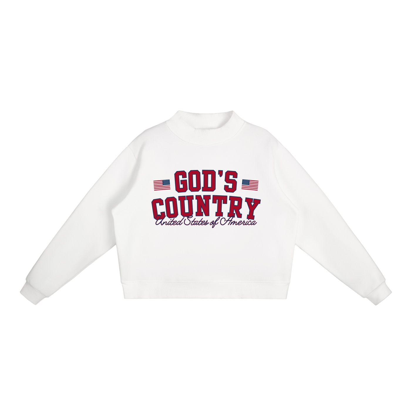 GOD’S COUNTRY — FLEECE MOCKNECK