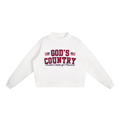 GOD’S COUNTRY — FLEECE MOCKNECK