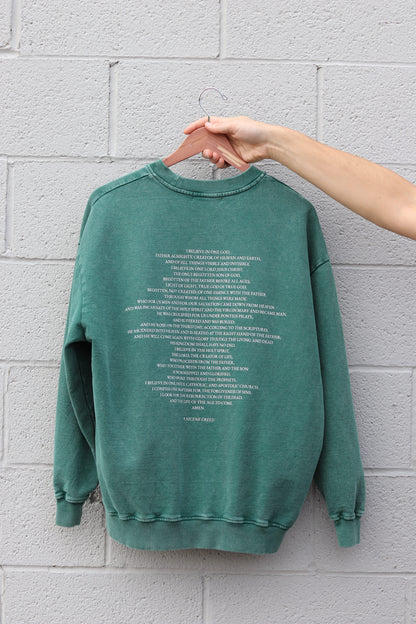 CREDO NICENE CREED — WASHED OVERSIZED SWEATSHIRT