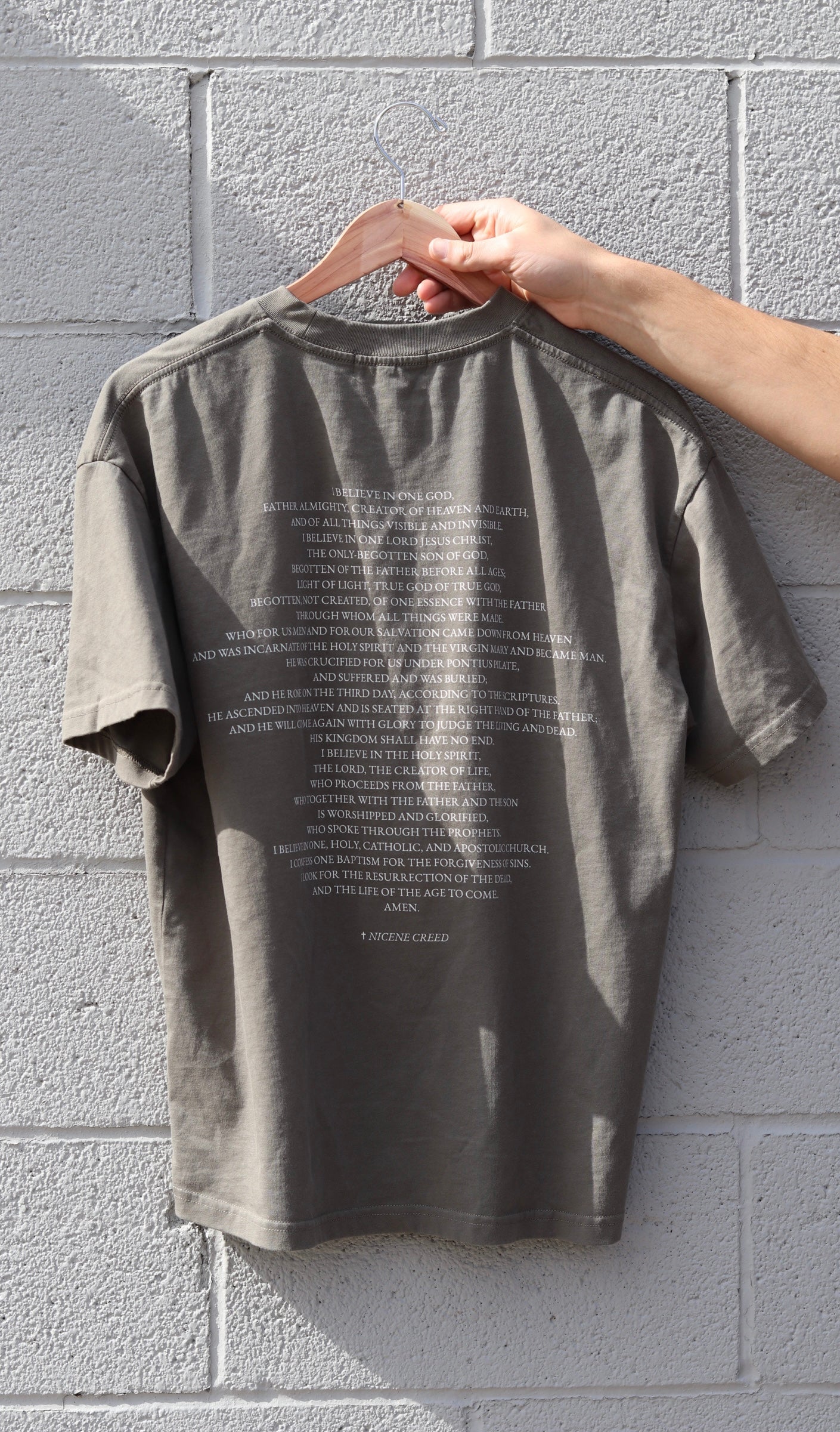 CREDO NICENE CREED — OVERSIZED COTTON T-SHIRT