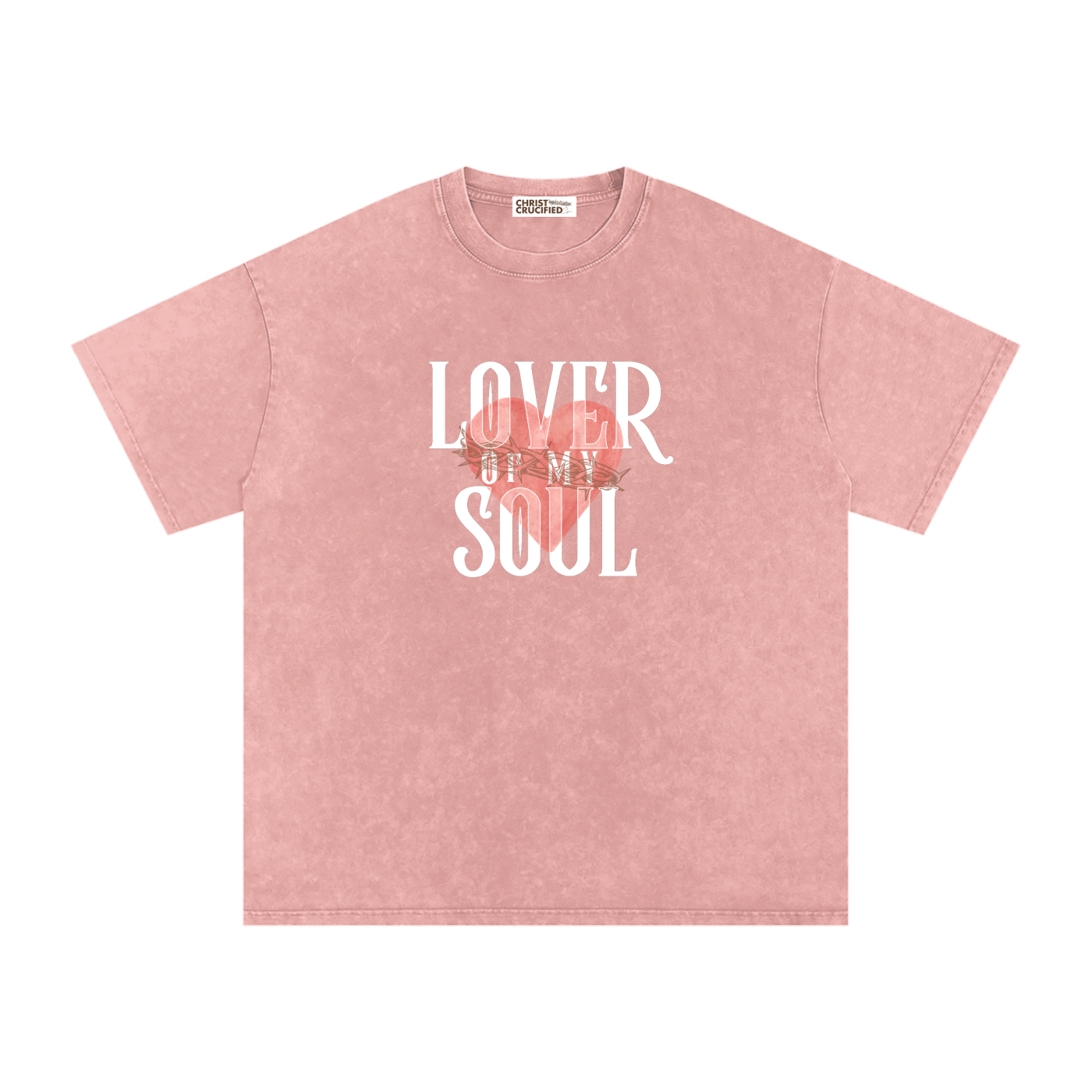 LOVER OF MY SOUL — WASHED OVERSIZED COTTON T-SHIRT