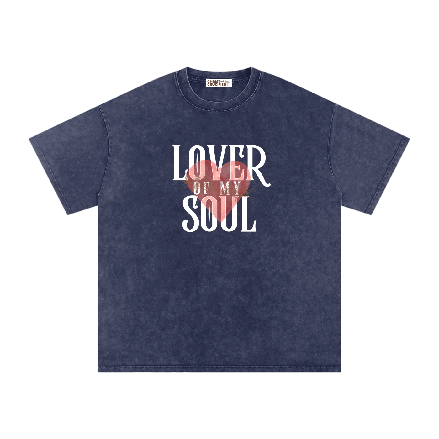 LOVER OF MY SOUL — WASHED OVERSIZED COTTON T-SHIRT