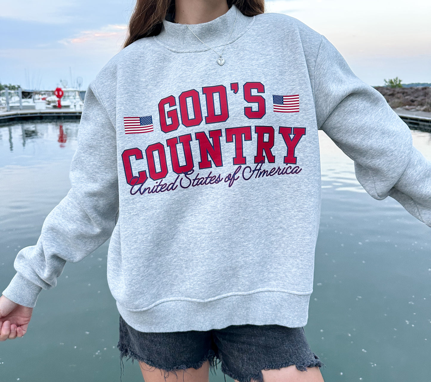 GOD’S COUNTRY — FLEECE MOCKNECK