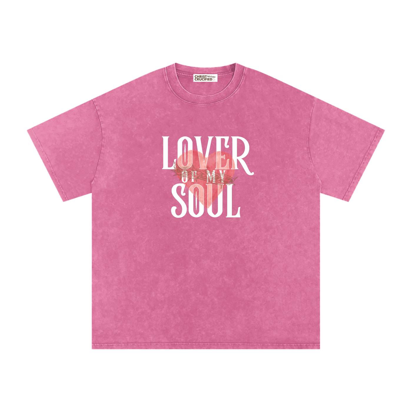 LOVER OF MY SOUL — WASHED OVERSIZED COTTON T-SHIRT