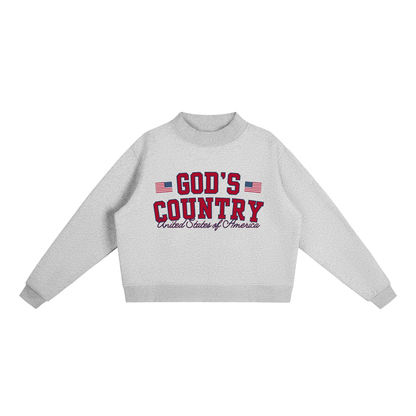 GOD’S COUNTRY — FLEECE MOCKNECK