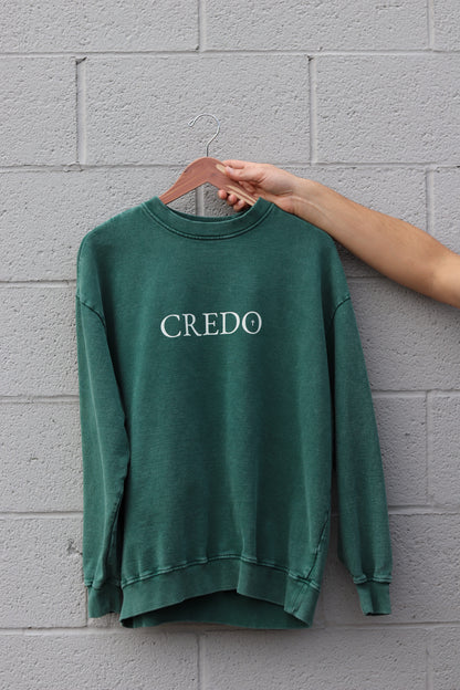 CREDO NICENE CREED — WASHED OVERSIZED SWEATSHIRT