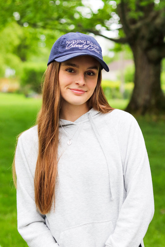 "BLOOD OF JESUS" VINTAGE CORDUROY HAT