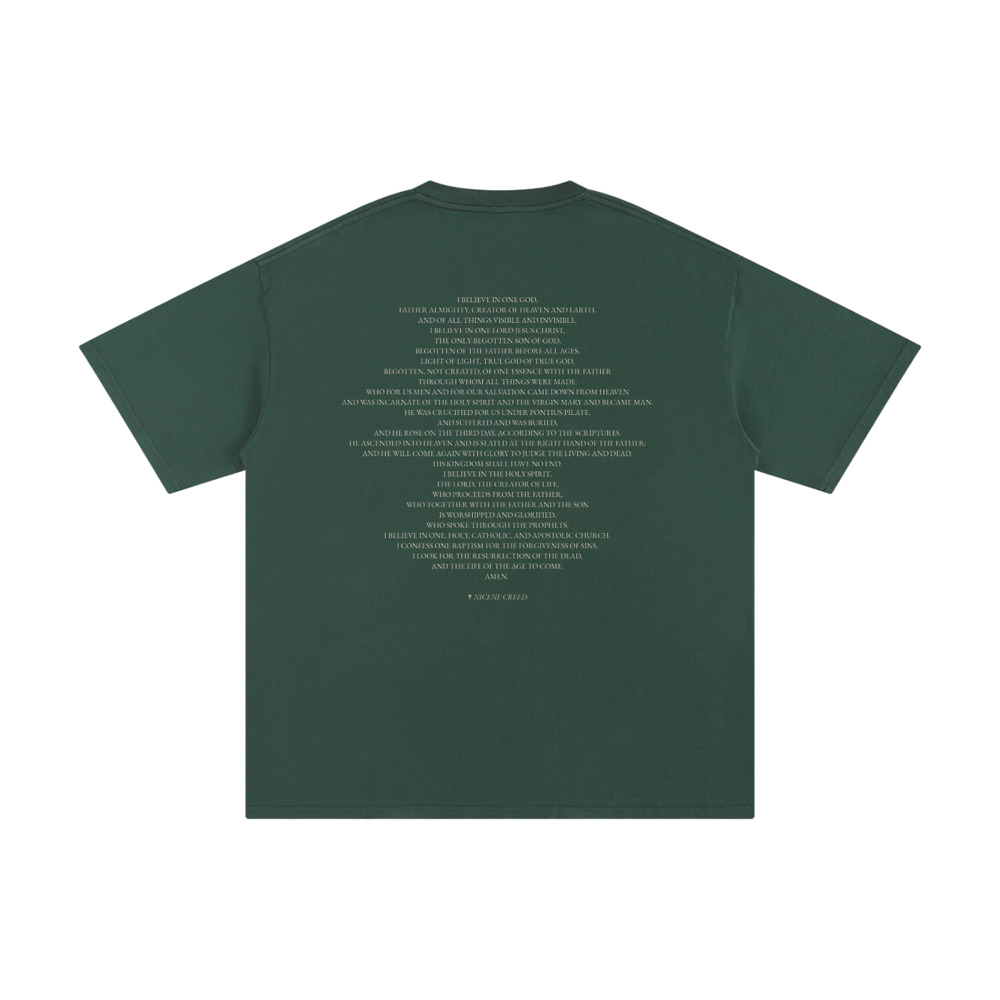 CREDO NICENE CREED — OVERSIZED COTTON T-SHIRT